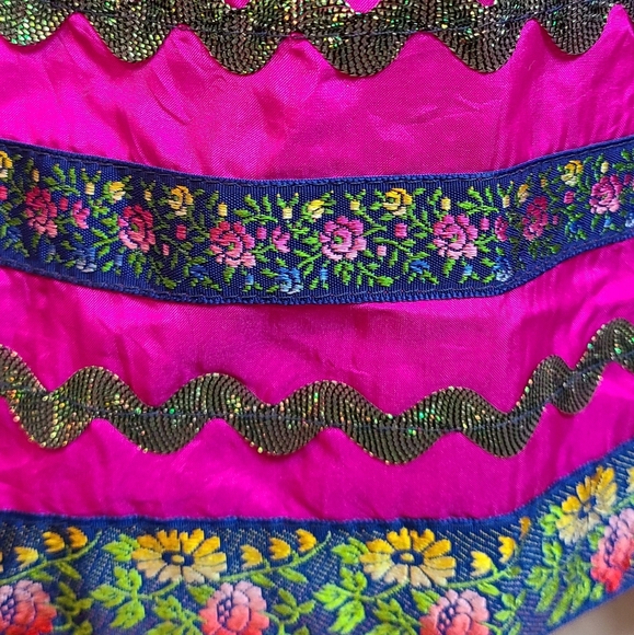 ๐บ Betsey Johnson Silk HOT PINK 1990's Sundress ๐บ - Picture 3 of 8